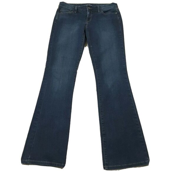 Ann Taylor Loft~Women's Size 4~Blue Denim Dark Wash Curvy Boot Jeans Stretch. - Picture 8 of 12